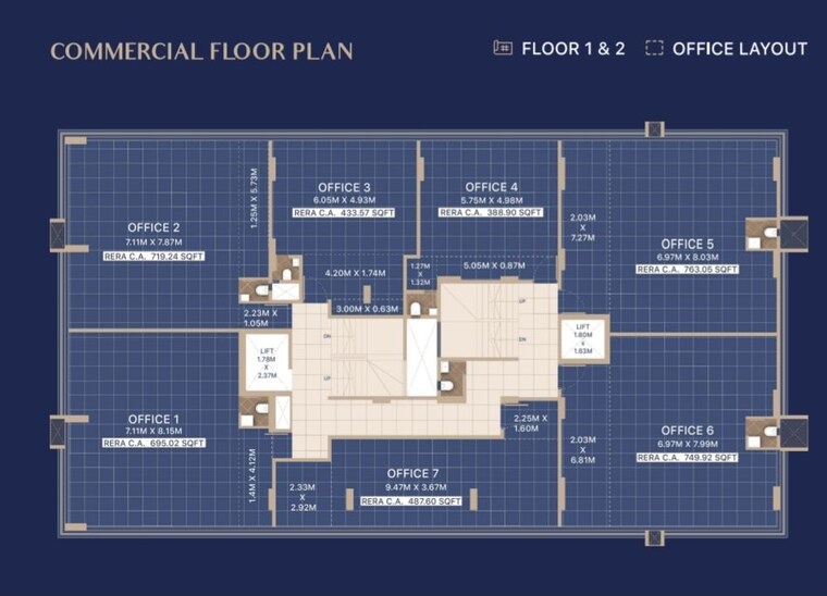 Master Plan, jasmina-omkar-prive Commercial Showroom 1732 Sq.Ft. In Santacruz West Mumbai 10364833