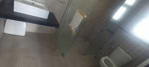 Bathroom in 3 BHK Apartment at Ramky Towers, Gachibowli – for Rent