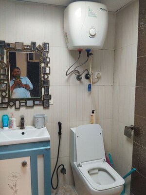 Bathroom in 3 BHK Apartment at Supertech Cape Town, Sector 74 – for Rent