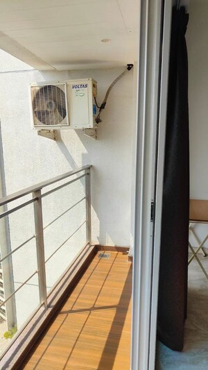 Balcony in 2.5 BHK Apartment at Amanora Trendy Homes, Hadapsar – for Rent