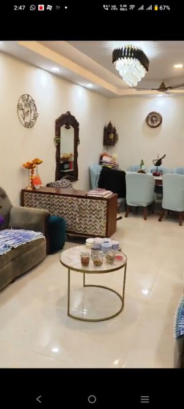 Living Room, rajouri garden 3 Bedroom 1260 Sq.Ft. Builder Floor In Rajouri Garden Delhi 10364990