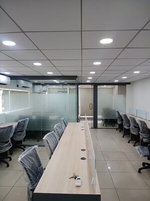 Team Area in  Office Space at Shivalik Abaise, Prahlad Nagar – for Rent