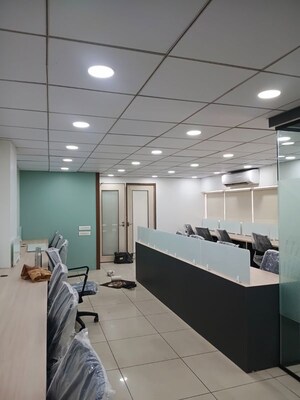 Team Area in  Office Space at Shivalik Abaise, Prahlad Nagar – for Rent