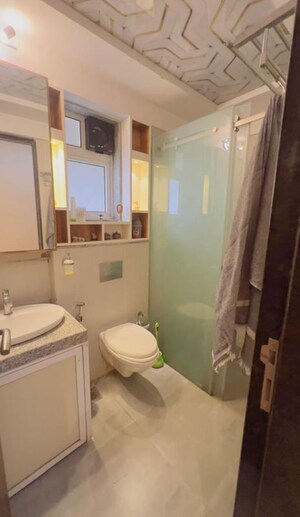 Bathroom in 2 BHK Apartment at Sheth Avalon, Laxmi Nagar – for Rent