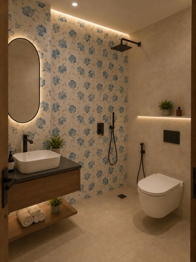 Bathroom, hajipur 3 Bedroom 1800 Sq.Ft. Builder Floor In Hajipur Noida 10365182