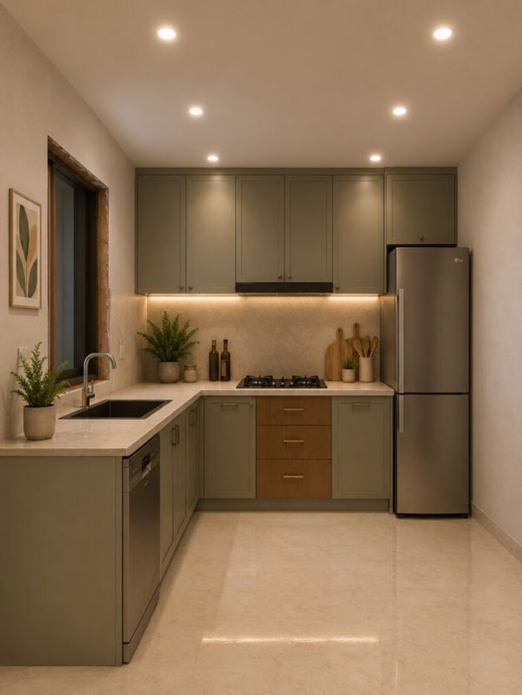 Kitchen, hajipur 3 Bedroom 1800 Sq.Ft. Builder Floor In Hajipur Noida 10365182