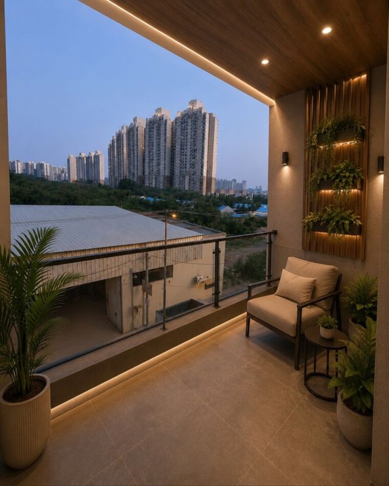 Balcony, hajipur 3 Bedroom 1800 Sq.Ft. Builder Floor In Hajipur Noida 10365182