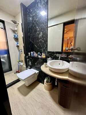 Washroom in 2 BHK Apartment at Khar West – for Rent