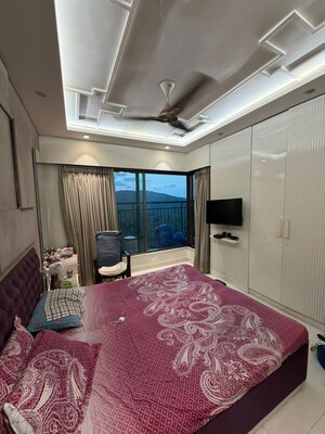 Bedroom in 3 BHK Apartment at Neelkanth Greens, Manpada – for Rent