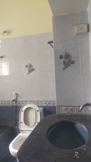 Bathroom in 3 BHK Apartment at Jubilee Hills – for Rent
