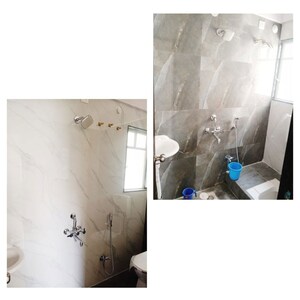 Bathroom in 2 BHK Apartment at Moraya Radhey Premlok CHS, Chinchwad – for Rent