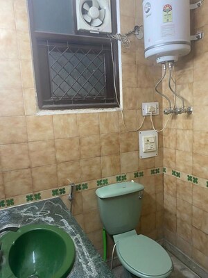Bathroom in 3 BHK Builder Floor at Saket – for Rent