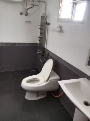Bathroom in 3 BHK Apartment at Mathikere – for Rent