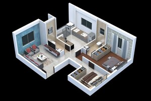 Floor Plan in 2 BHK Builder Floor at Shivaji Nagar – for Sale