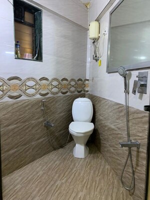 Bathroom in 1 BHK Apartment at New Nikita Apartments, Borivali West – for Rent