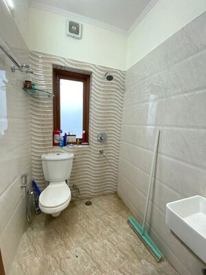 Bathroom in 3 BHK Builder Floor at Palam Vihar Residents Association, Palam Vihar – for Rent