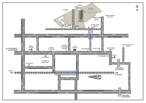Floor Plan in 3 BHK Apartment at Prestige Siesta, Mulund West – for Rent