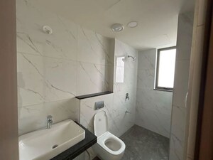 Bathroom in 3 BHK Apartment at Prestige Siesta, Mulund West – for Rent