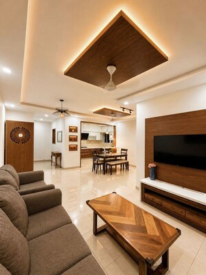 Living Room in 2 BHK Apartment at Brigade Northridge, Kogilu Road – for Rent