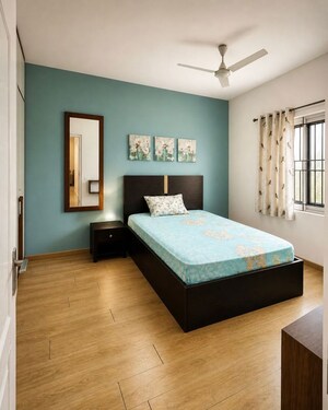 Bedroom in 2 BHK Apartment at Brigade Northridge, Kogilu Road – for Rent