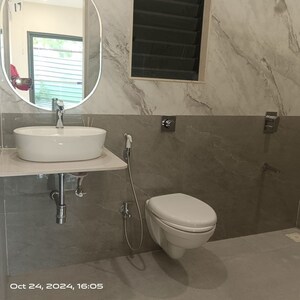 Bathroom in 3 BHK Apartment at Goyal My Home Akurdi, Akurdi – for Sale