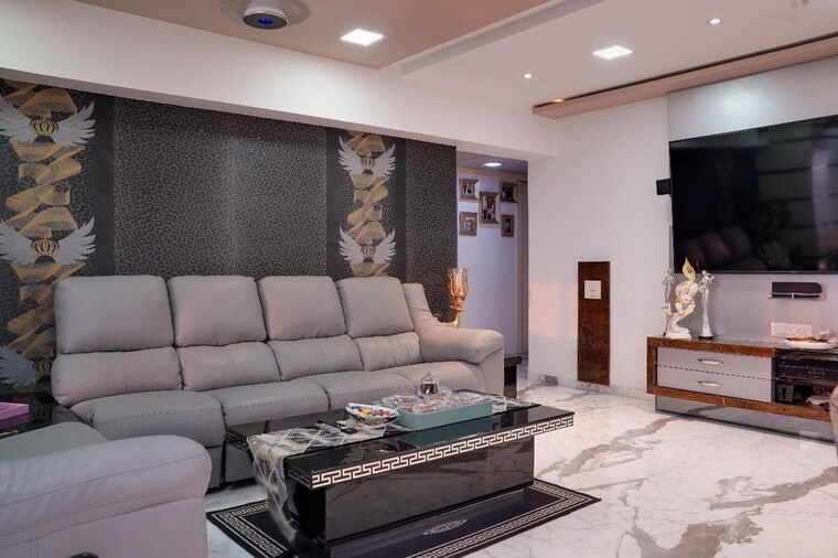 Living Room, k-raheja-artesia 4 Bedroom 3900 Sq.Ft. Apartment In Worli Mumbai 10366174