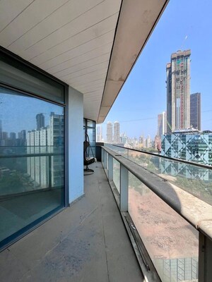 Balcony in 3 BHK Apartment at Omkar 1973, Worli – for Rent
