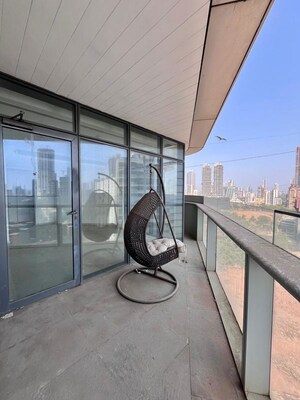 Balcony in 3 BHK Apartment at Omkar 1973, Worli – for Rent