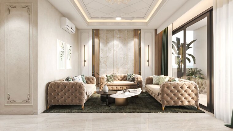 Living Room, dlf-garden-city-independent-floors 4 Bedroom 269 Sq.Yd. Builder Floor In Sector 92 Gurgaon 10366251