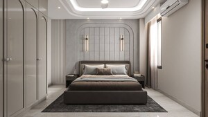 Bedroom in 4 BHK Builder Floor at DLF Garden City Independent Floors, Sector 92 – for Sale