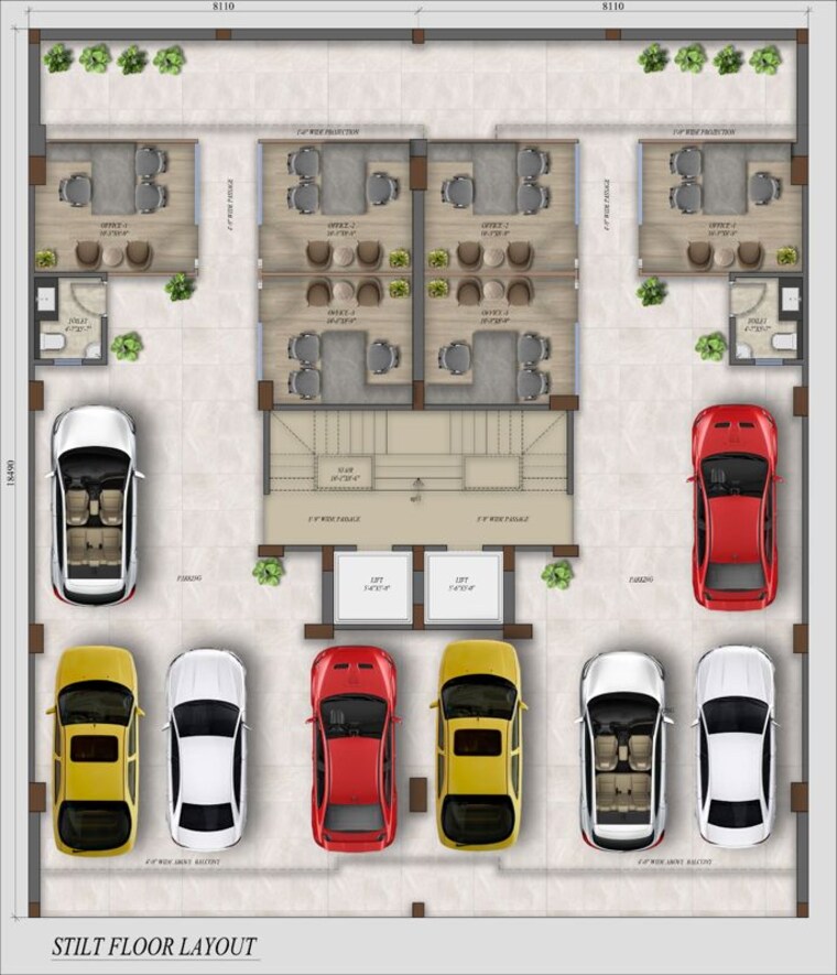 Floor Plan, dlf-garden-city-independent-floors 4 Bedroom 269 Sq.Yd. Builder Floor In Sector 92 Gurgaon 10366251