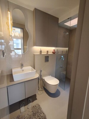 Bathroom in 2 BHK Apartment at Sandesh Nagar – for Sale