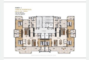Floor Plan in 3.5 BHK Apartment at New Chandigarh – for Sale