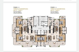 Floor Plan in 3.5 BHK Apartment at New Chandigarh – for Sale