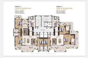 Floor Plan in 3.5 BHK Apartment at New Chandigarh – for Sale