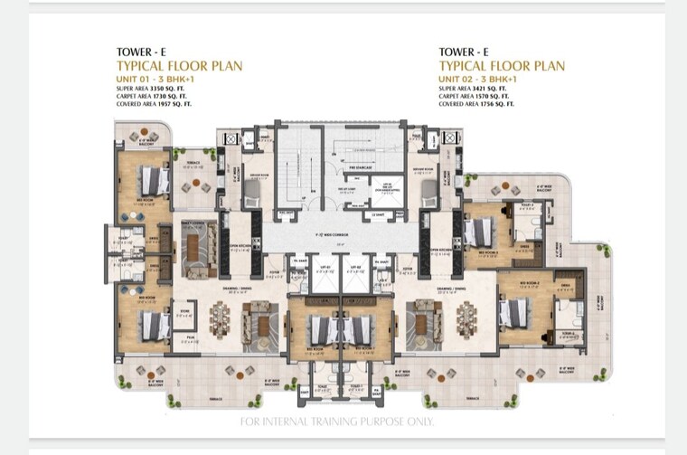 Floor Plan, new chandigarh 3.5 Bedroom 3350 Sq.Ft. Apartment In New Chandigarh Chandigarh 10366399