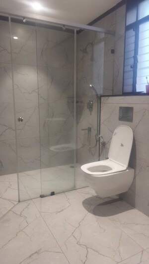 Bathroom in 3 BHK Apartment at Jubilee Hills – for Rent