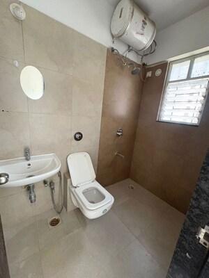 Bathroom in 3 BHK Apartment at Sharada Alliance Paritosh, Balewadi – for Rent