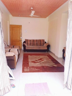 Living Room in 3 BHK Apartment at G K Daffodils Housing Society, Pimple Saudagar – for Rent