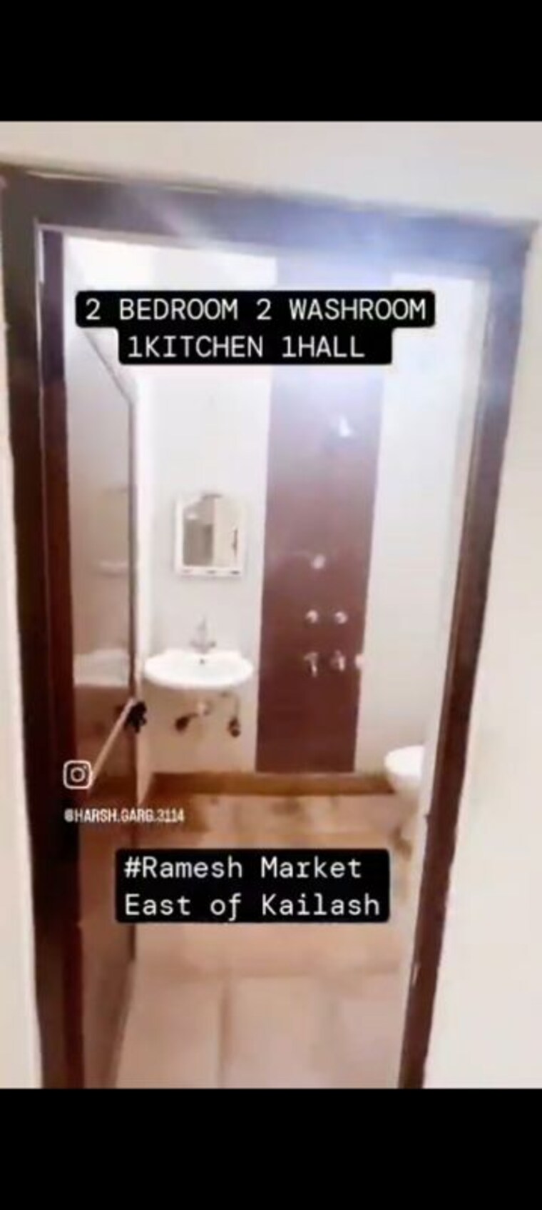 Washroom, east of kailash 2 Bedroom 1000 Sq.Ft. Builder Floor In East Of Kailash Delhi 10366658
