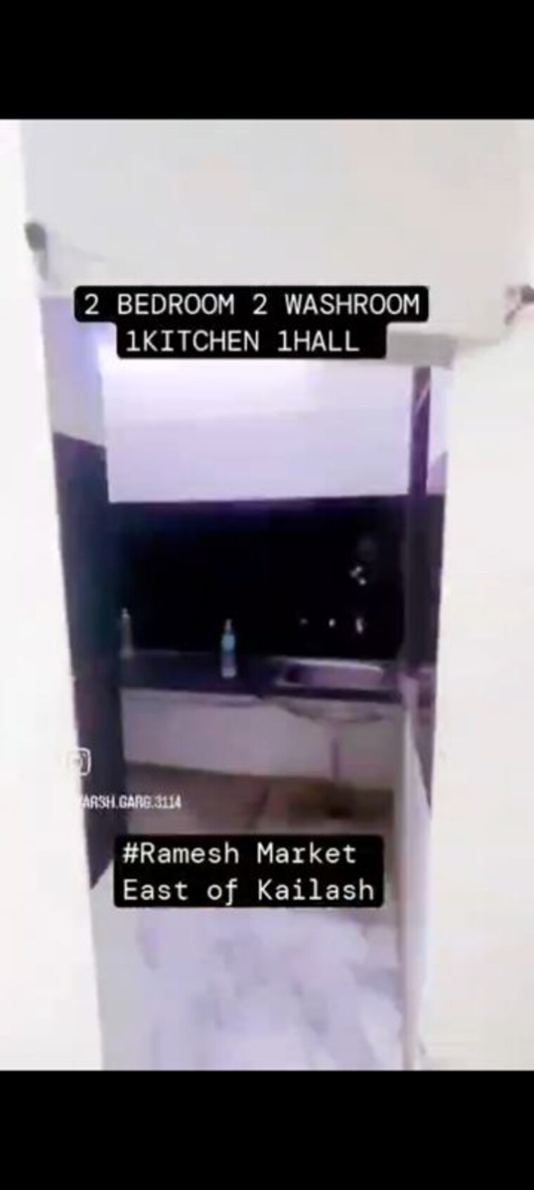 Kitchen/pantry, east of kailash 2 Bedroom 1000 Sq.Ft. Builder Floor In East Of Kailash Delhi 10366658