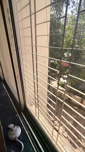 Balcony in 1 RK Apartment at Vasant Valley Complex, Malad East – for Rent