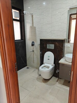 Attached Bathroom in 3 BHK Builder Floor at Sushant Lok I – for Rent