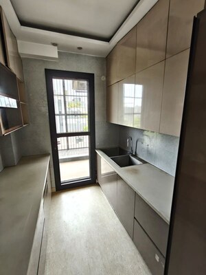 Kitchen in 3 BHK Builder Floor at Sushant Lok I – for Rent