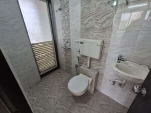 Bathroom in 2 BHK Apartment at Platinum Om Sai Shrushti, Ulwe – for Rent