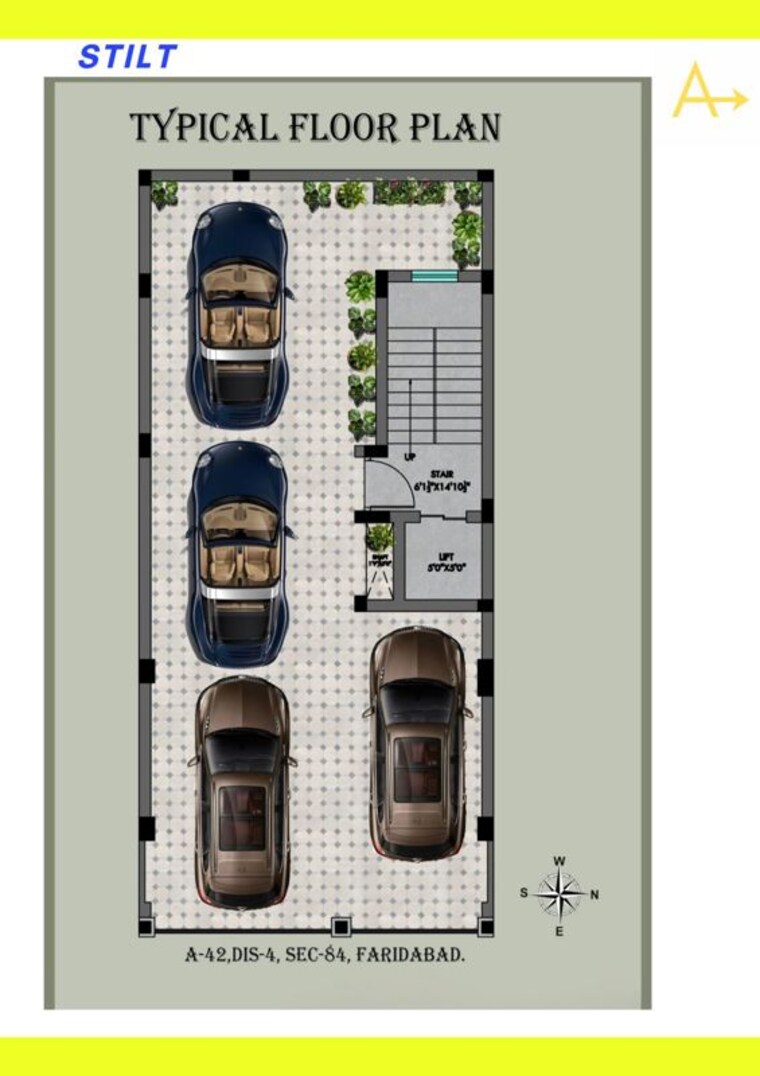 Floor Plan, sector 87 2.5 Bedroom 180 Sq.Ft. Builder Floor In Sector 87 Faridabad 10366783