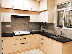Kitchen in 3 BHK Apartment at Ramky Towers, Gachibowli – for Rent