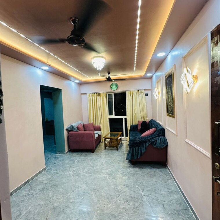 Living Room, shraddha-evoque 2 Bedroom 888 Sq.Ft. Apartment In Sonapur Mumbai 10366895
