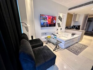 Living Room in Studio Apartment at M3M My Den, Sector 67 – for Rent