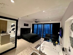 Living Room in Studio Apartment at M3M My Den, Sector 67 – for Rent